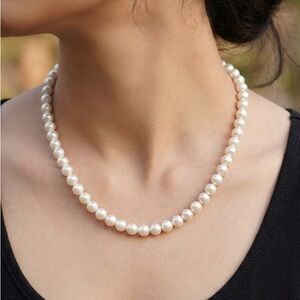 Classic Faux Pearl Strand Necklace